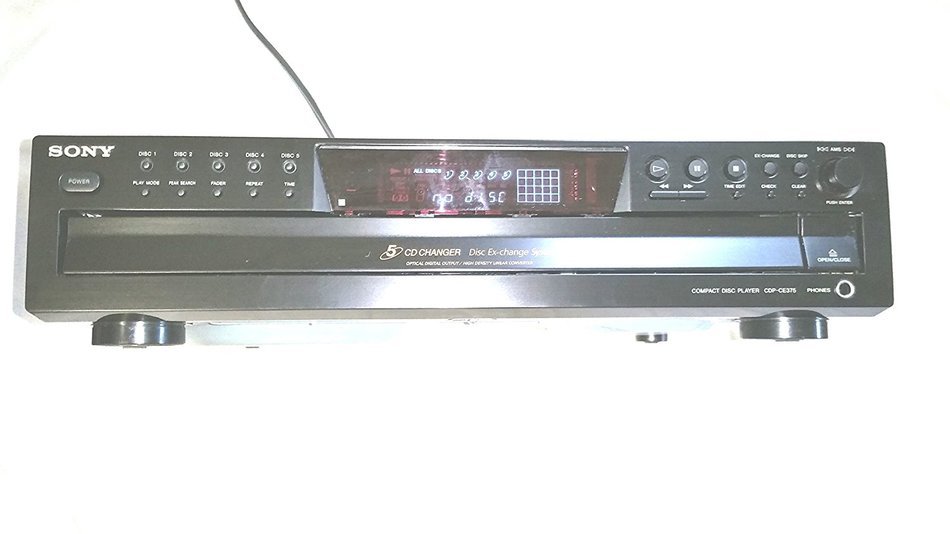 Sony CDP-CE375 5-Disc Carousel-Style CD Changer (Discontinued by Manufacturer) NO REMOTE N2