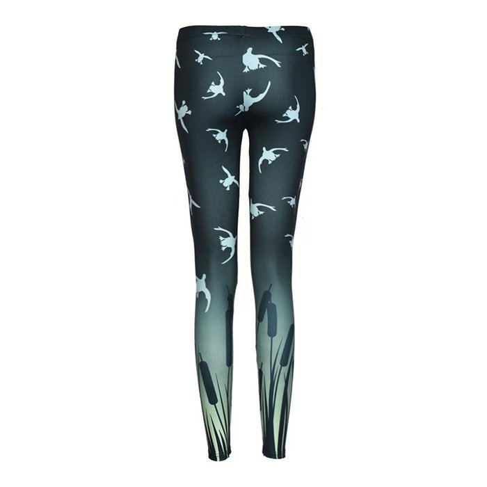 PHOTNO Fashion Women Skinny Printed Stretchy Pants Leggings N64