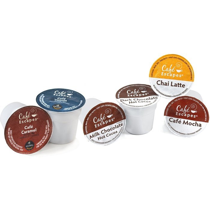 Caf&eacute; Escapes 6 Flavor Variety Pack Keurig K-Cups, 44 Count