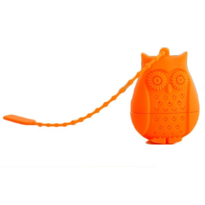 JLHua Owl Shape Snap Mesh Tea Ball Infuser,Random Color N2