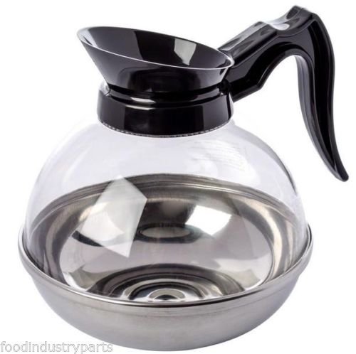 Commercial Coffee Decanter /Pot Black Regular Stainless Steel Bottom 12 Cup 64oz by Coffee decanter