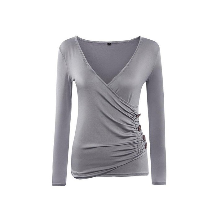 Casual Blouse,Morecome Women's Button Long Sleeve Casual Blouse Shirt Tops N7