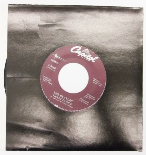 THE BEATLES " TICKET TO RIDE" "YES IT IS" 45 RPM Record CAPITOL X-6288