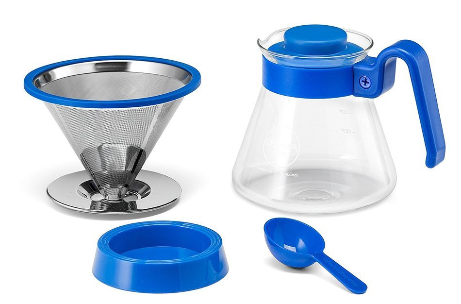 Osaka Pour Over Coffee Dripper 20 oz capacity, Color Series - Full Starter Set for Drip Coffee Lovers. "Sumiyoshi... N11