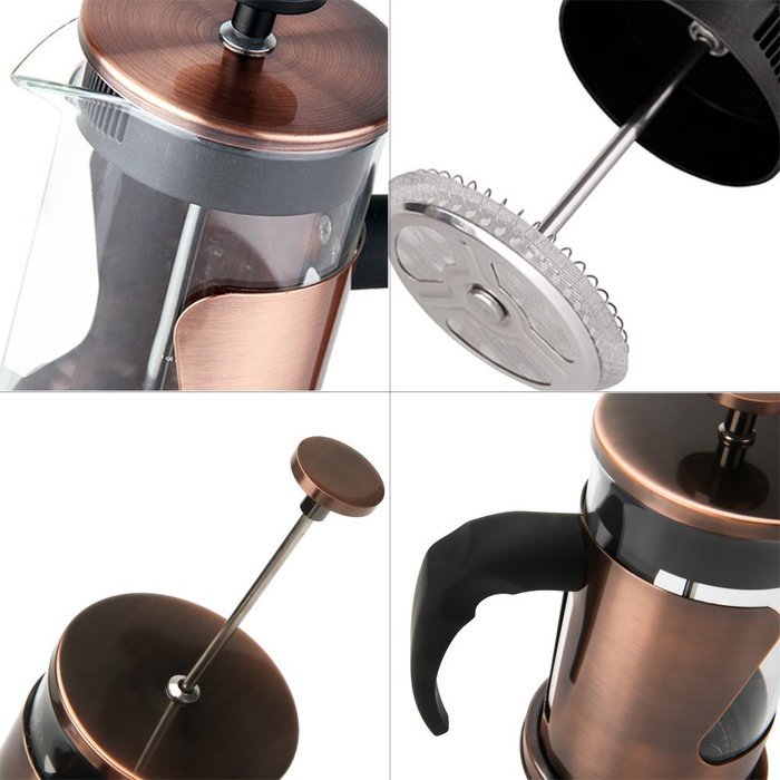 UBLISS Stainless Steel Teapot,Coffee French Pressure Pot (800ml) N11