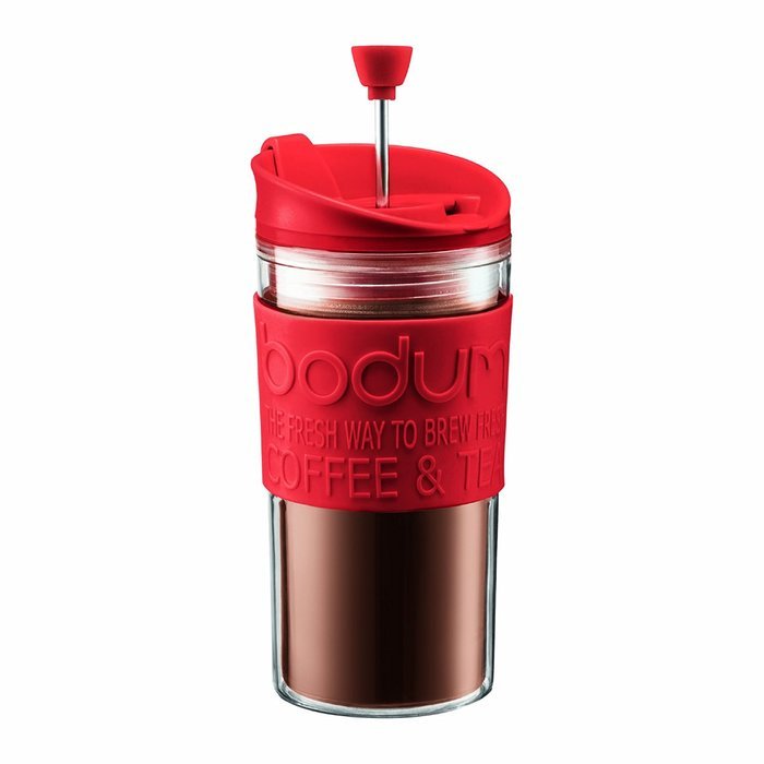 Bodum Medium Travel Press 12-Ounce French Press Coffeemaker, Green N2