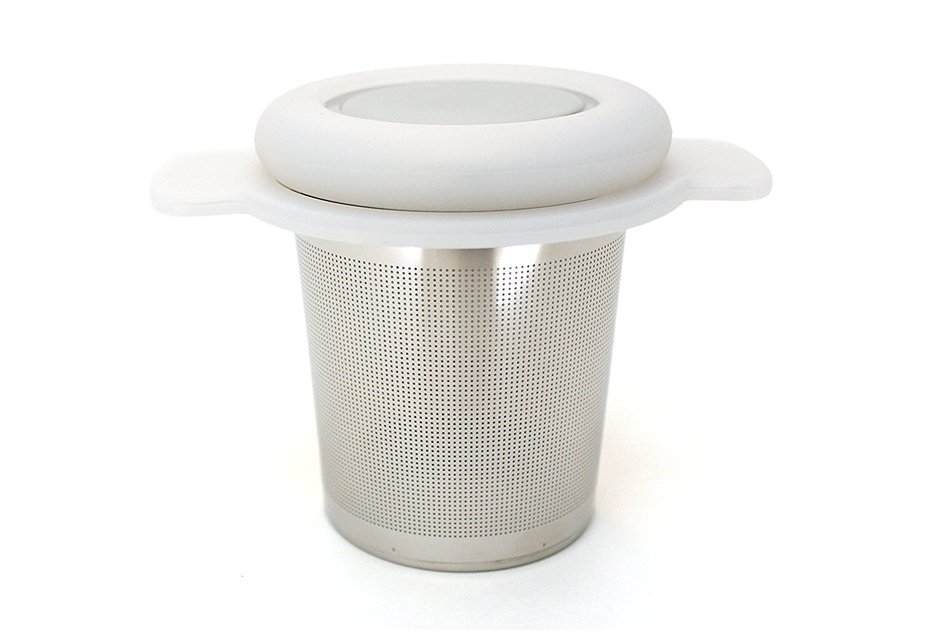 Tea Infuser w/ FREE Spoon - Stainless Steel Extra-Fine Best Brew-in-Mug - Standard Size Tea Strainer with Silicone... N2