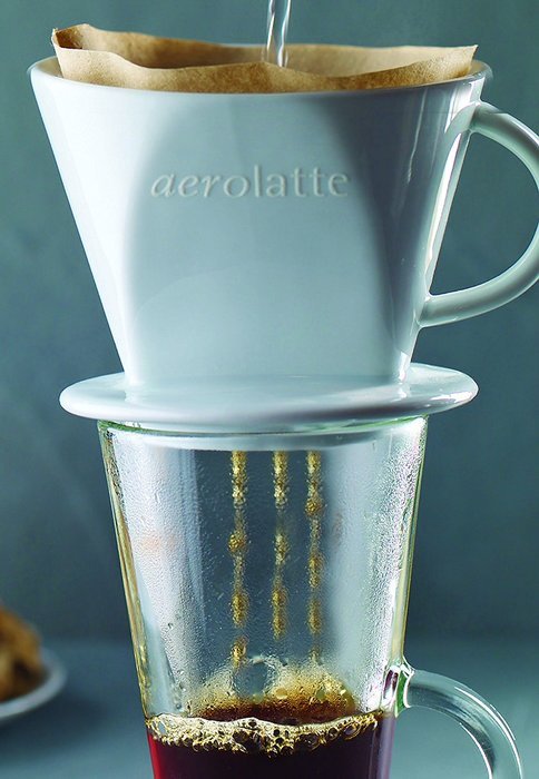 Aerolatte #2 Ceramic White Coffee Filter Cone N3