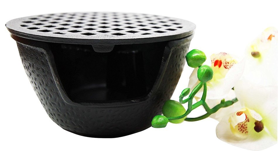 Japanese Cast Iron Tetsubin Teapot Tea Light Candle Warmer Base Riser 6" Diameter N3