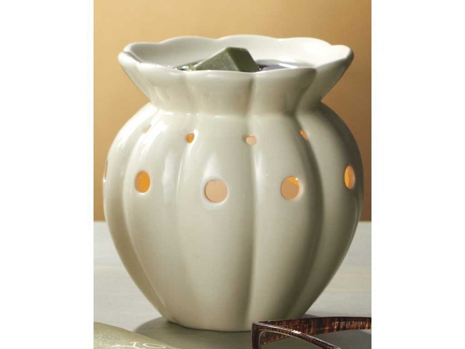 Ivory Round Simmer Snap Warmer Ceramic (Set of 6) by Midwest-CBK