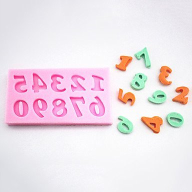 Y&XL&H 1 PCS Hot Fondant Chocolate Soap Mould 3D Silicone Digital Cake Molds Cake Decorating Kitchenware Tools... N2