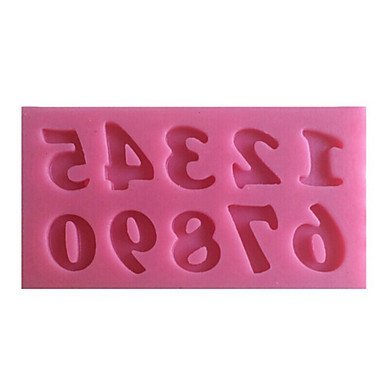 Y&XL&H 1 PCS Hot Fondant Chocolate Soap Mould 3D Silicone Digital Cake Molds Cake Decorating Kitchenware Tools... N3