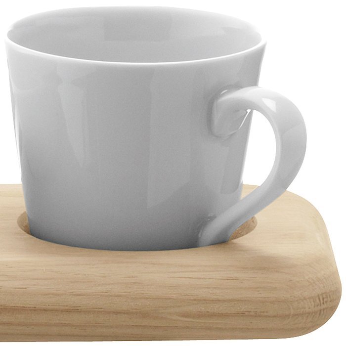 LSA International Duo Espresso Set & Oak Paddle, 14.2" N5