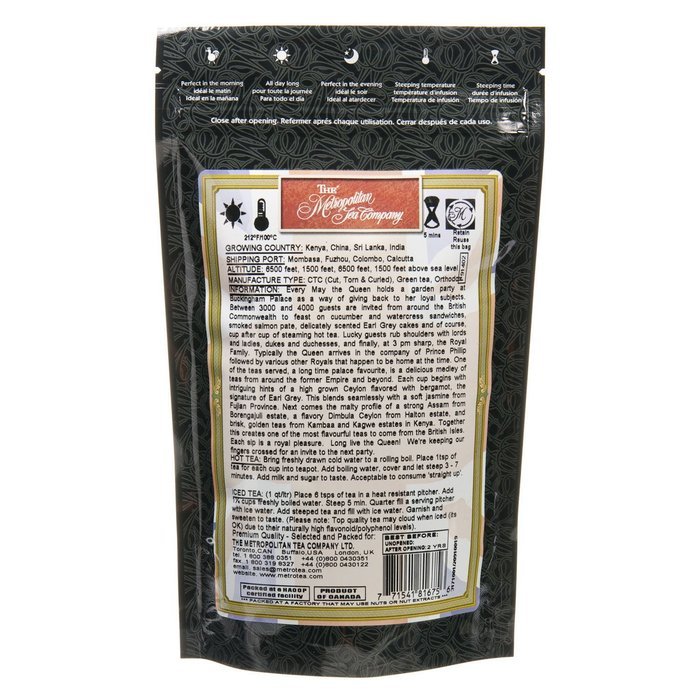 Metropolitan Tea Discovery Loose Tea Pack, Buckingham Palace English Favorite, 100gm N2