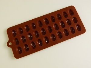 Sarah Janes Silicone 30 Cell Chocolate Mould - Coffee Beans N2