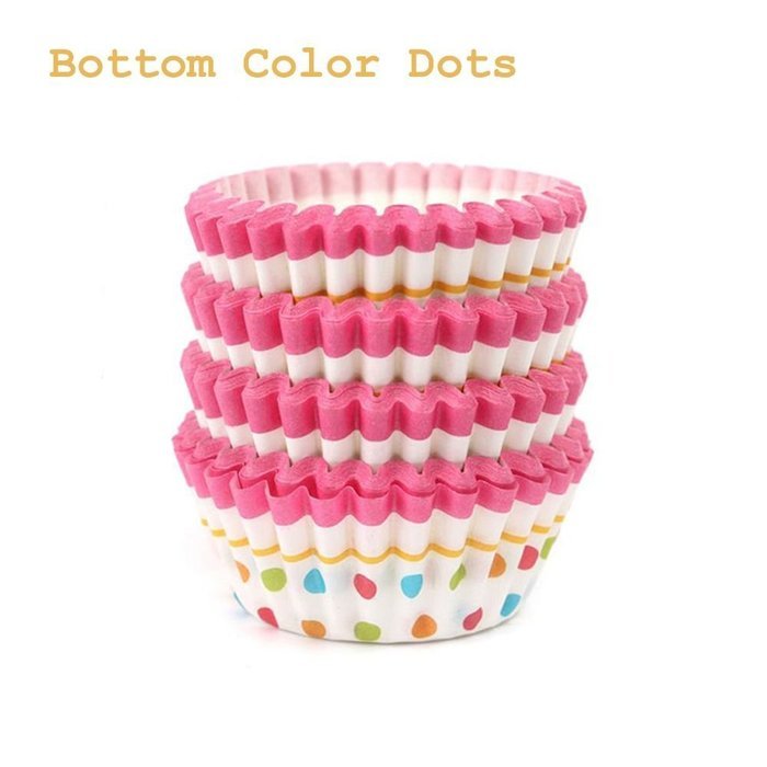 TXIN 100Pcs Paper Cake Cupcake Baking Muffin Box Cup Case Party Tray Cake Mold Decor (green) N5