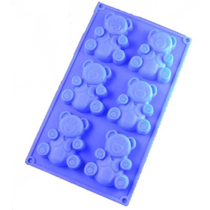 6 Even Sweet Baby Bear Silicone Bakeware