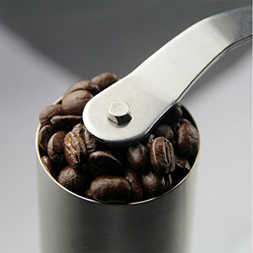 Stainless Steel Manual Coffee Grinder Portable Removable Ceramic Movement Environmental Friendly Lightweight Wearable... N2