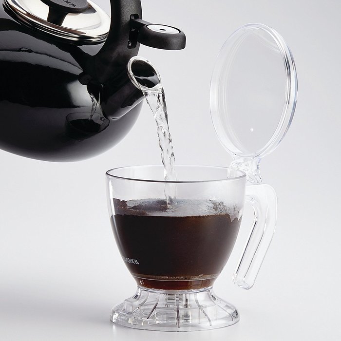 BonJour 46576 Plastic Coffee and Tea Smart Brewer, 19.5 oz, Clear N5