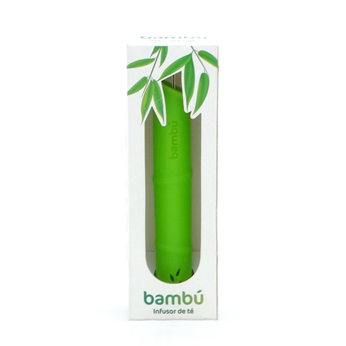 Bambu Tea Infuser, 100 % Silicone Loose Leaf Strainer (Forest Green) N4