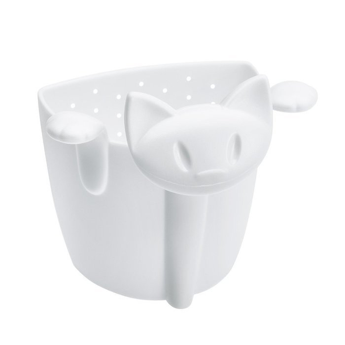 koziol MIMMI Tea Strainer (Filter, Tea Bag), solid white