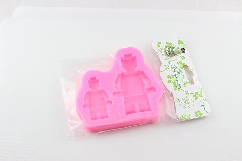 Mujiang Robot Silicone Candy Sugar Gumpaste Clay Fondant Molds Small + Large N6