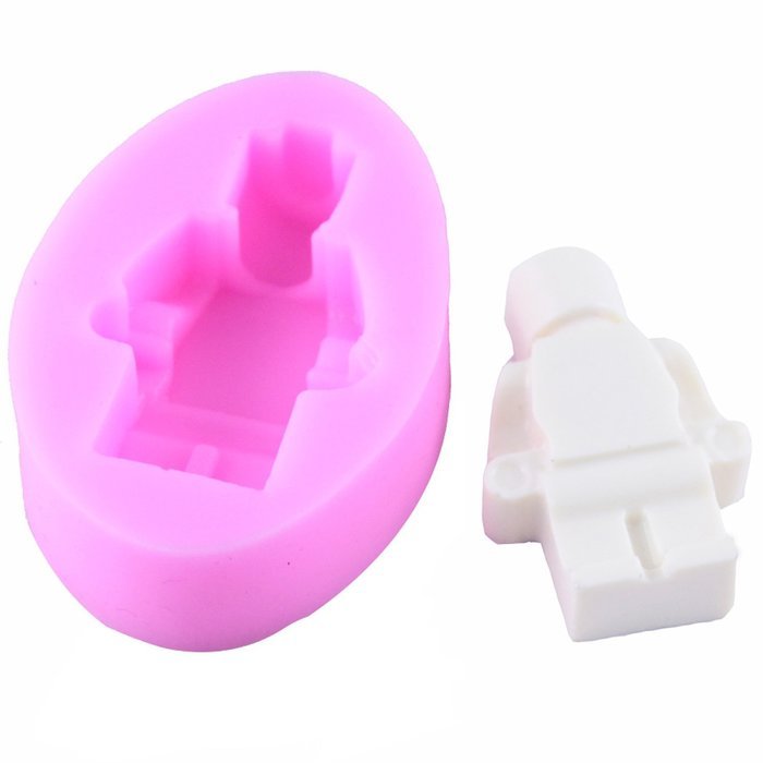 Mujiang Robot Silicone Candy Sugar Gumpaste Clay Fondant Molds Small + Large N7