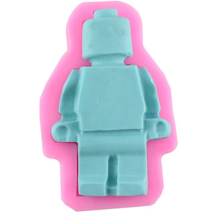 Mujiang Robot Silicone Candy Sugar Gumpaste Clay Fondant Molds Small + Large N9