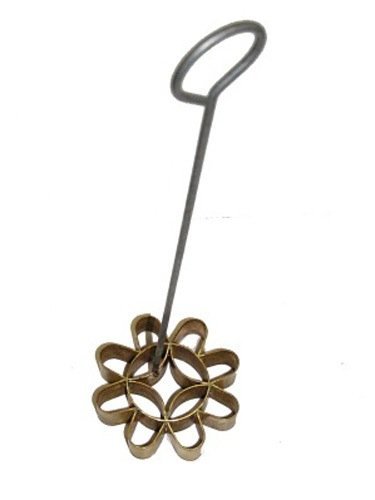 1 X Thai Small Flower Dok Jok Mold Maker 2.5" Brass Authentic, Dok Jik Dessert Sweet Baking Mold N5