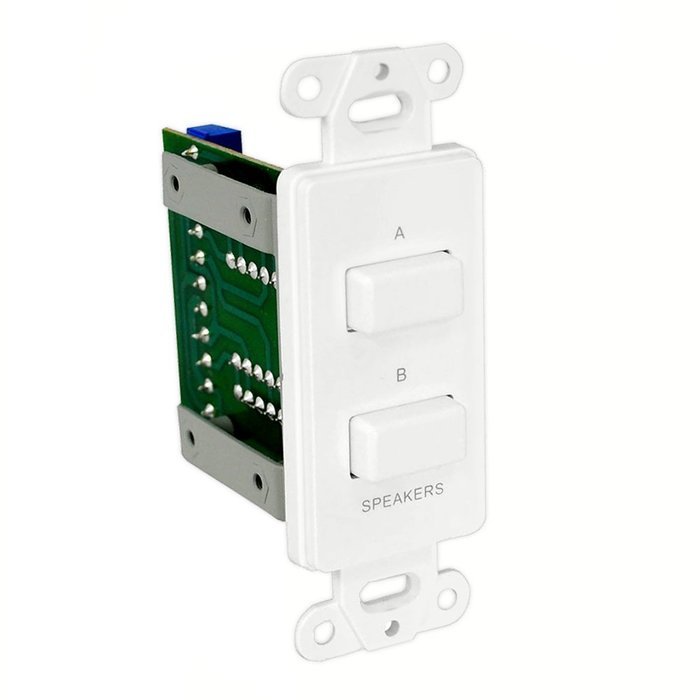 Pyle In-Wall Speaker Selector Switch, Wall Plate Speaker Control
