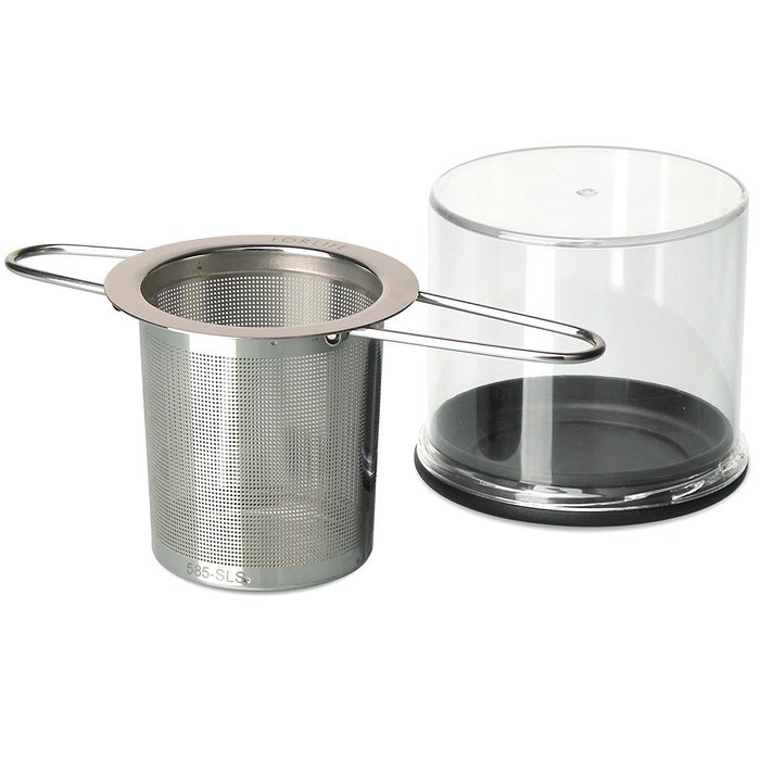 FORLIFE Stainless Folding Handle Tea Infuser with Carrying Case N2
