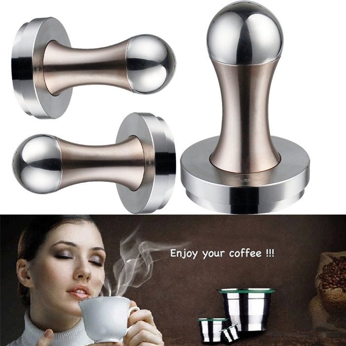 Kteam 58mm Coffee Tamper Stainless Steel Espresso Tamper Flat Base N12