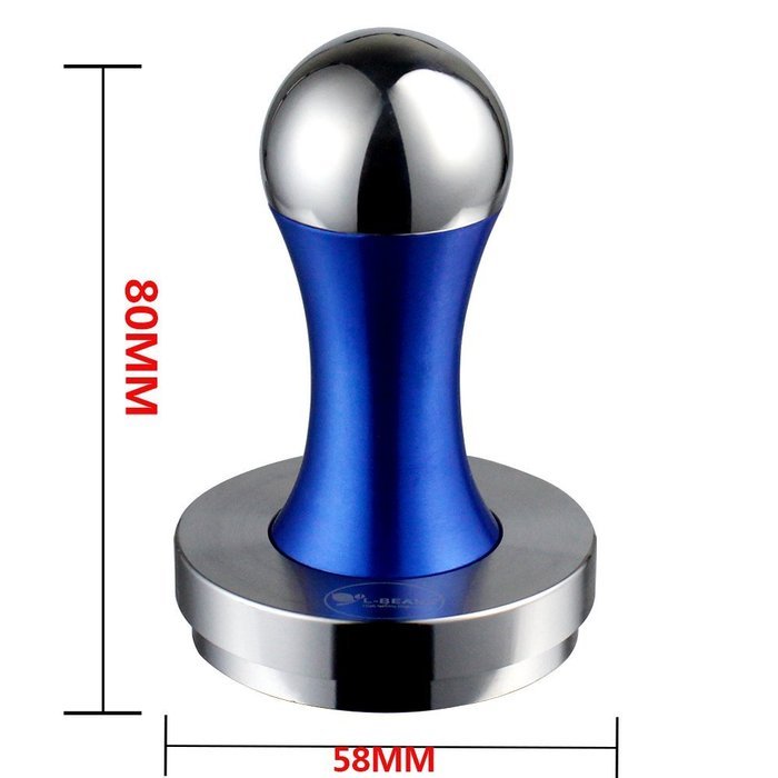 Kteam 58mm Coffee Tamper Stainless Steel Espresso Tamper Flat Base N13