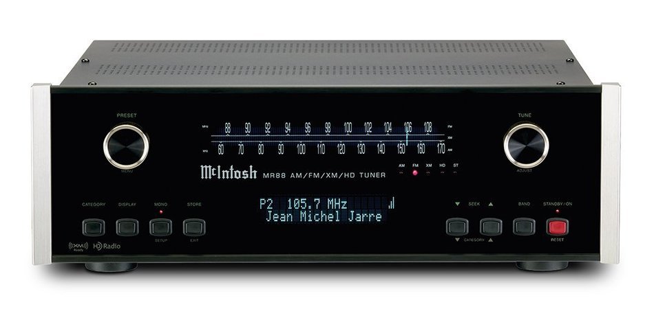 McIntosh Labs MR88 AM/FM/XM/HD Audio Component Tuner, Black N3