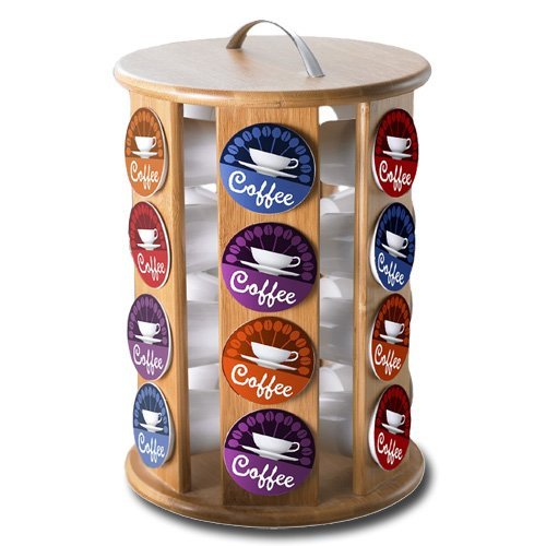 Modern Home Bamboo Keurig K-Cup Coffee Pod Carousel