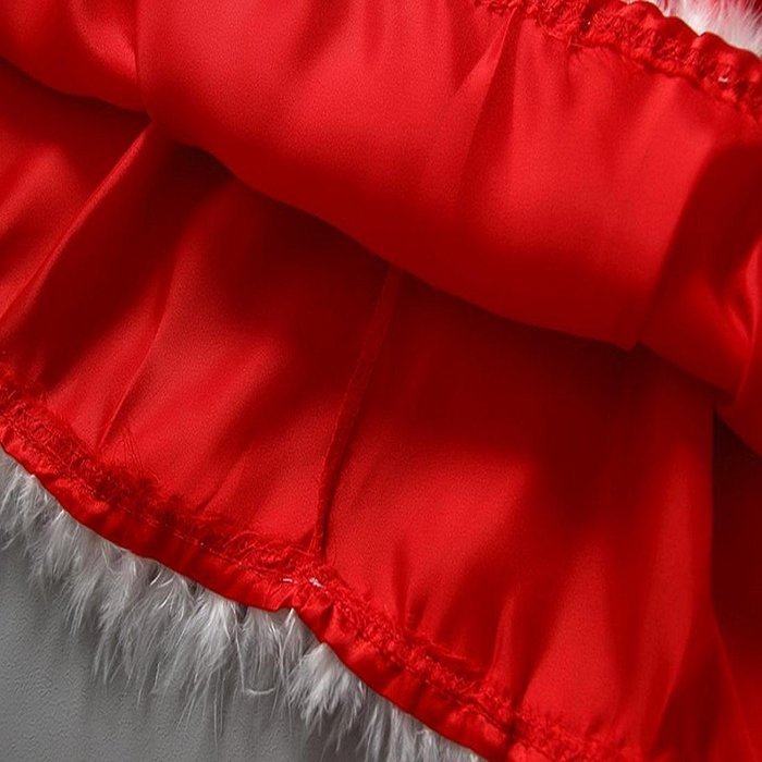 Baby Girls Xmas Gift,Morecome Kids Girls Christmas Party Red Dresses N5