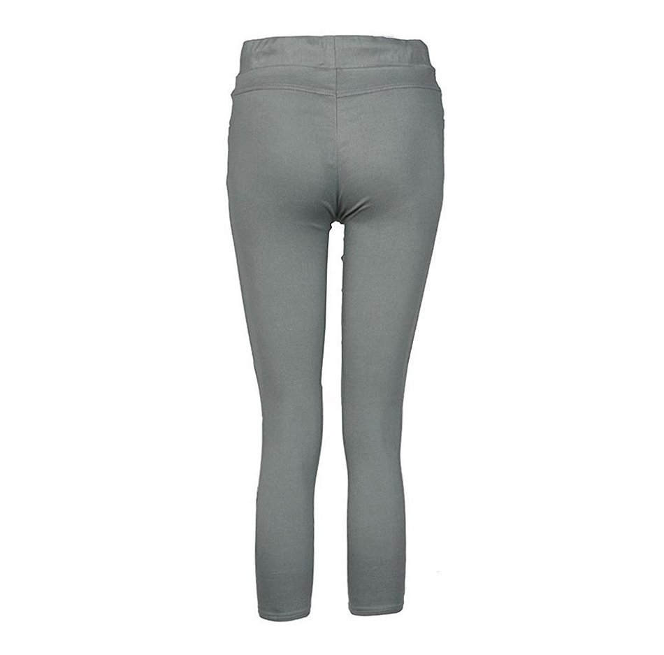 Pencil Pants,Morecome Women Skinny Ripped Pants High Waist Stretch Slim Pencil Trousers N8