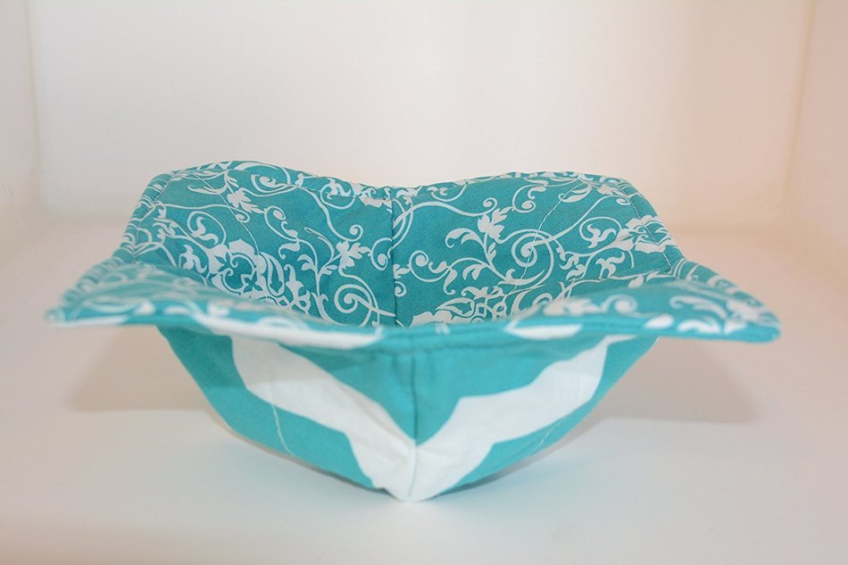 Microwave Bowl Cozies // Reversible // Set of 3 // 1 Small Bowl Cozy // 1 Medium Bowl Cozy // 1 Dinner Plate Cozy... N41