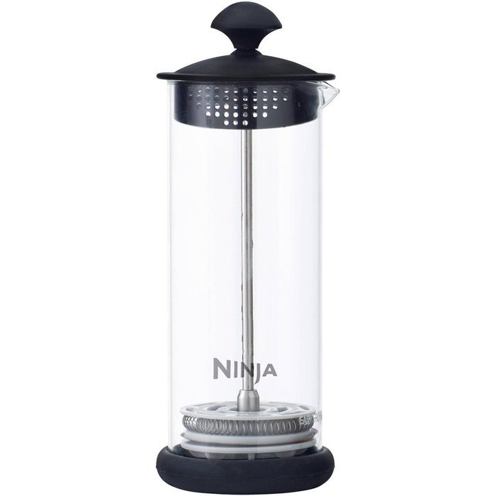 Ninja Coffee Bar Brewer with Glass Carafe and Reusable Filter (CF081) with Aroma Stainless Steel One Serving Milk... N3