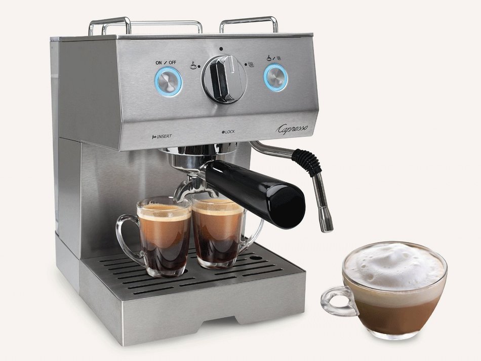 Capresso 125.05 Cafe Pro Espresso Maker, Silver N3