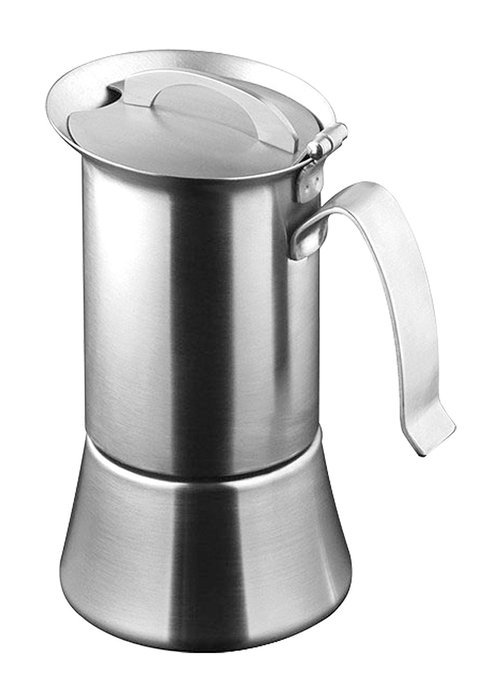 Caroni VE01021 1 or 2-Cup Induction Stainless Steel Stove Top Espresso Coffe Maker with Reduction Filter
