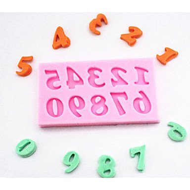 Y&XL&H 1 PCS Hot Fondant Chocolate Soap Mould 3D Silicone Digital Cake Molds Cake Decorating Kitchenware Tools... N4