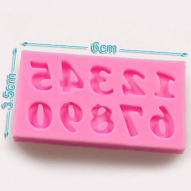 Y&XL&H 1 PCS Hot Fondant Chocolate Soap Mould 3D Silicone Digital Cake Molds Cake Decorating Kitchenware Tools... N5