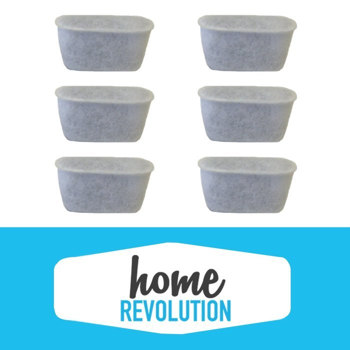 Keurig Charcoal Water Cartridge Filters Comparable Home Revolution Brand Replacement 6 PK; Made to fit Keurig...