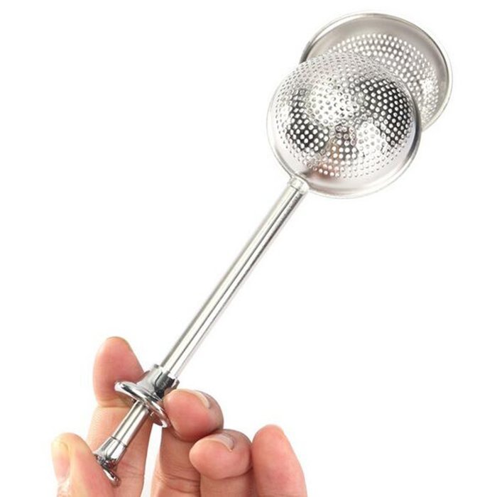Mesh Loose Tea Ball Infuser Stainless Steel Spice Herbal Tea Leaf Strainer Home Convenient Necessary Filter N7
