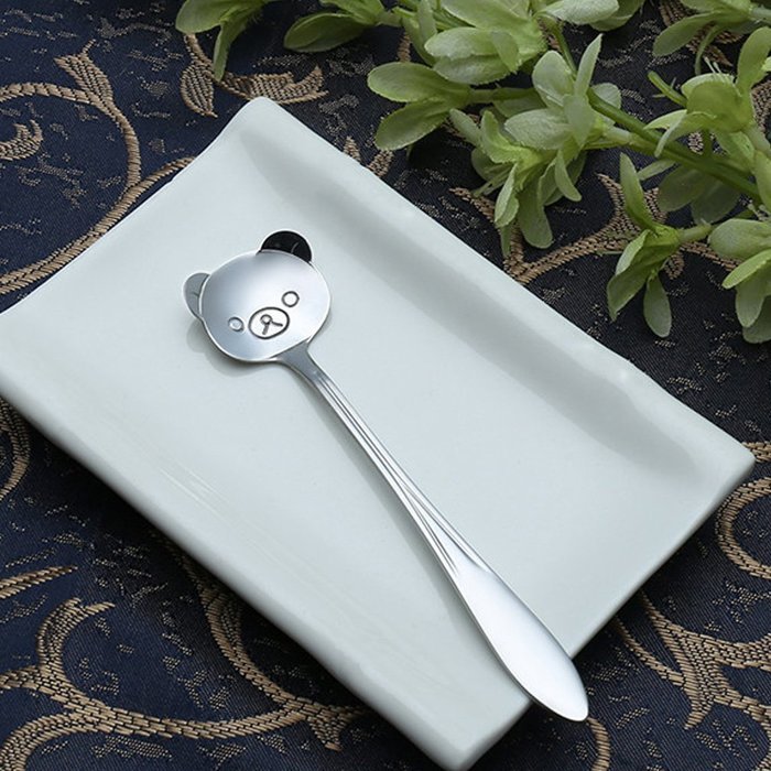 Ceramics Stainless Steel Tableware Creative 5-pieces Coffee Scoops Stirring Sugar Tea Spoons N13