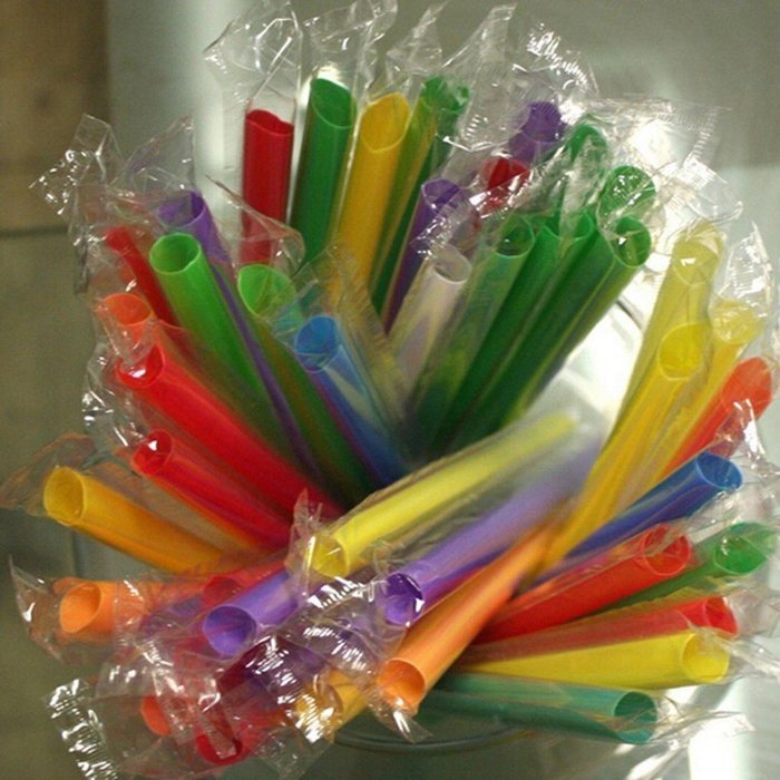 50pcs Drinking Straws,Morecome Multicolor Straight Drinking Straws Bar Party Drink Straw N2