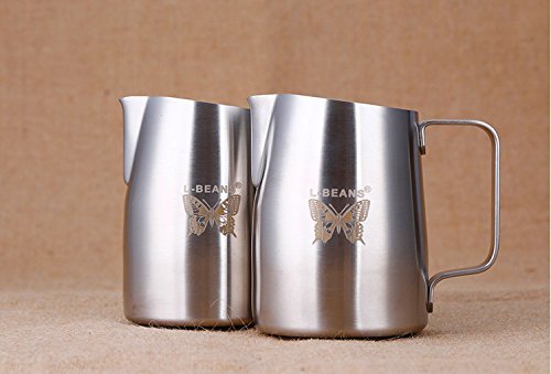 SMKF Stainless Steel Frothing Pitcher for Espresso Machines, Milk Frothers With Non-slip rubber mat at the bottom.. N4