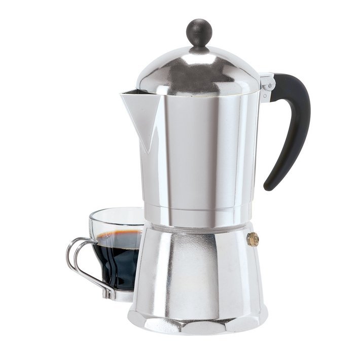 6 Cup Cast Aluminum Stovetop Espresso Maker (355 ML./12 Oz.) N2