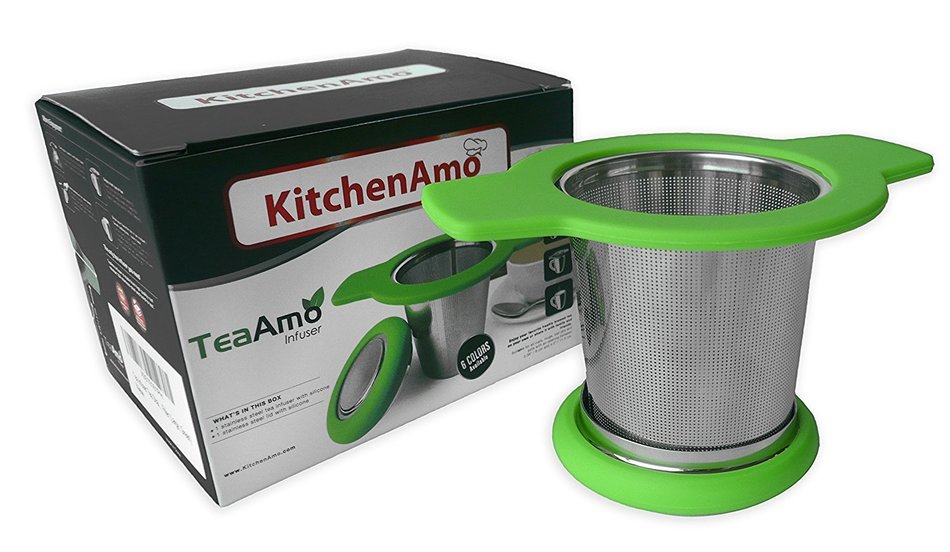 Tea Infuser Tea Strainer Stainless Steel Metal Mesh Large In Mug Single One Cup With Lid Double Extra Long Handles... N3